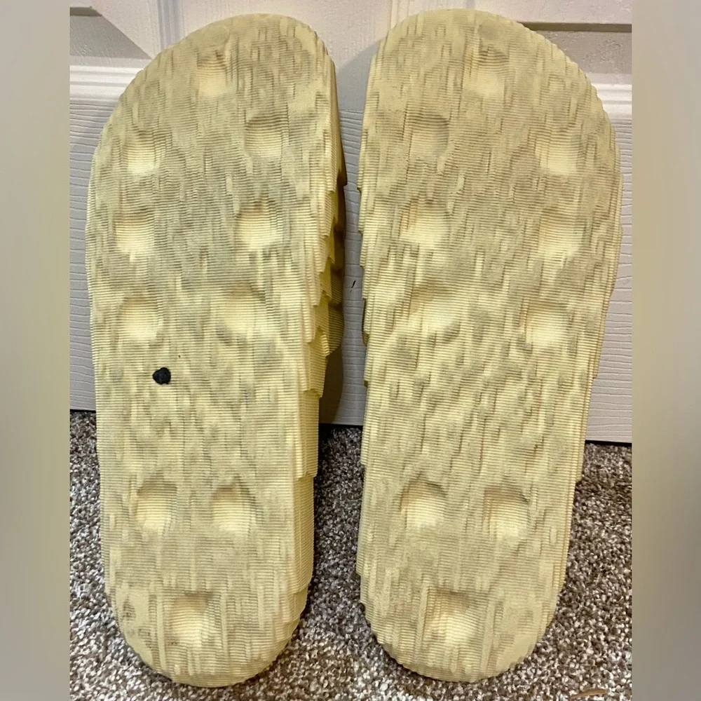 Adidas Adilette 22 Yellow Men's Casual Slip-On Sandal Size 12